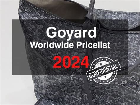 goyard high snobiety|2024 Goyard Price List (USA vs. Paris) .